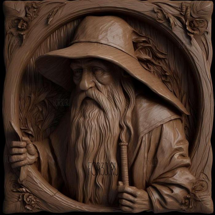 gandalf 2 stl model for CNC